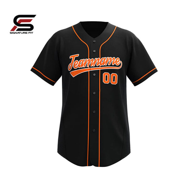 black baseball jersey