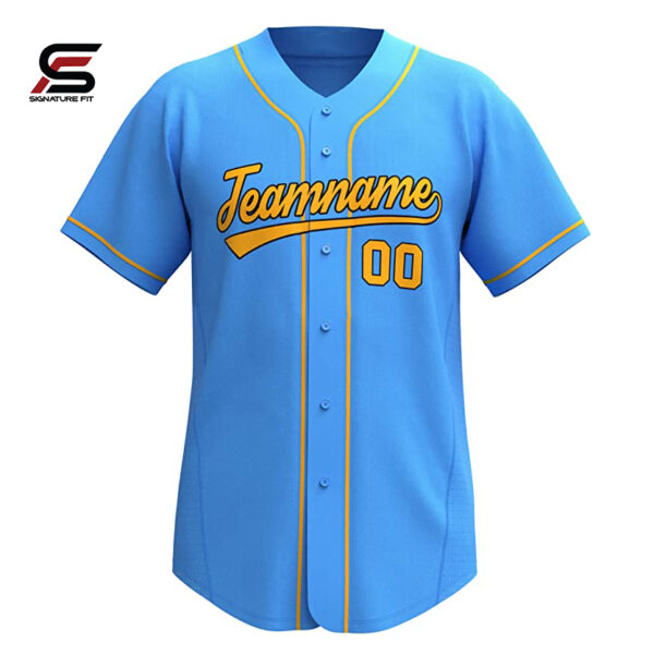 Button down baseball jersey