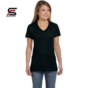 High Quality Ladies V- Neck T Shirt